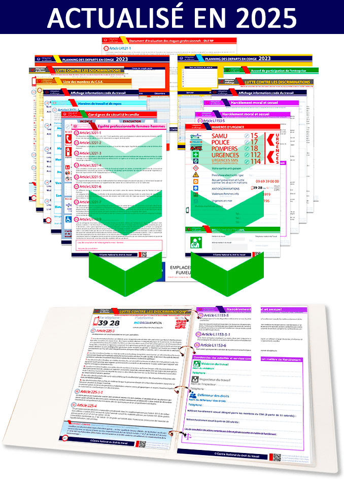 Pack d'affichage obligatoire 2025
