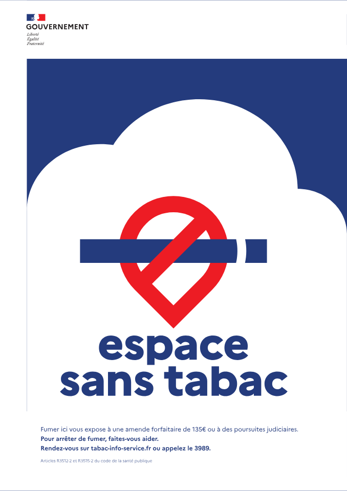 Affichage espace sans tabac