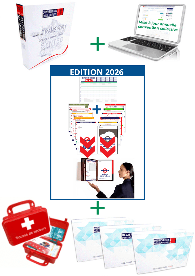 Pack mise en conformité 2026 toutes obligations (avec support mural) -
